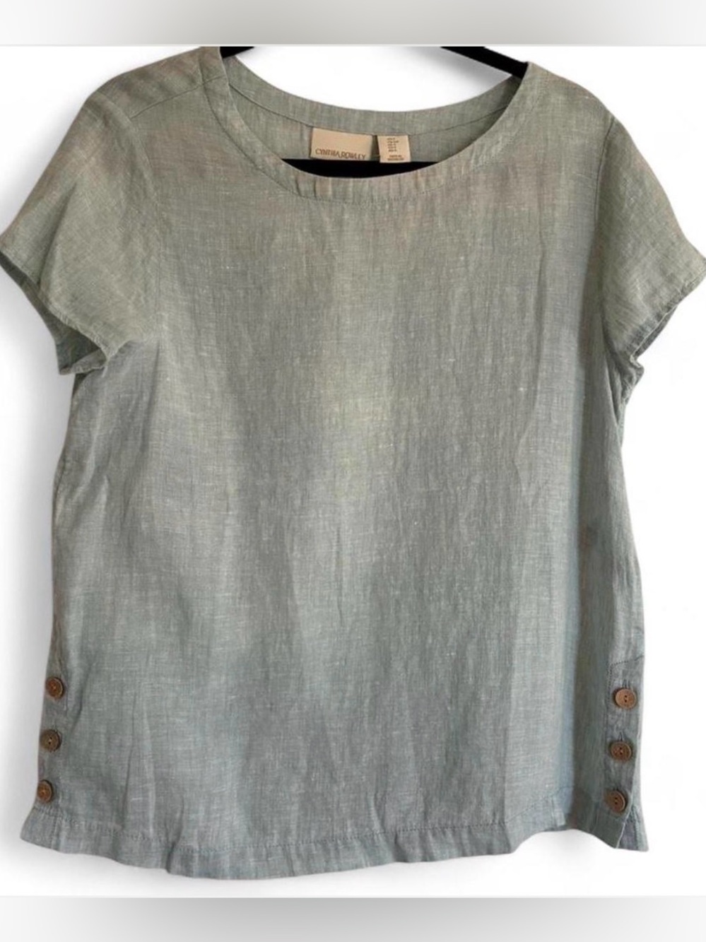 Cynthia Rowley 100% Linen lightweight Blouse